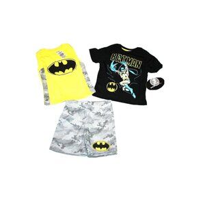 DC Comics Toddler Boys' Batman Pajamas Night Riding 3 Piece Pajama Set Sz 2T NEW